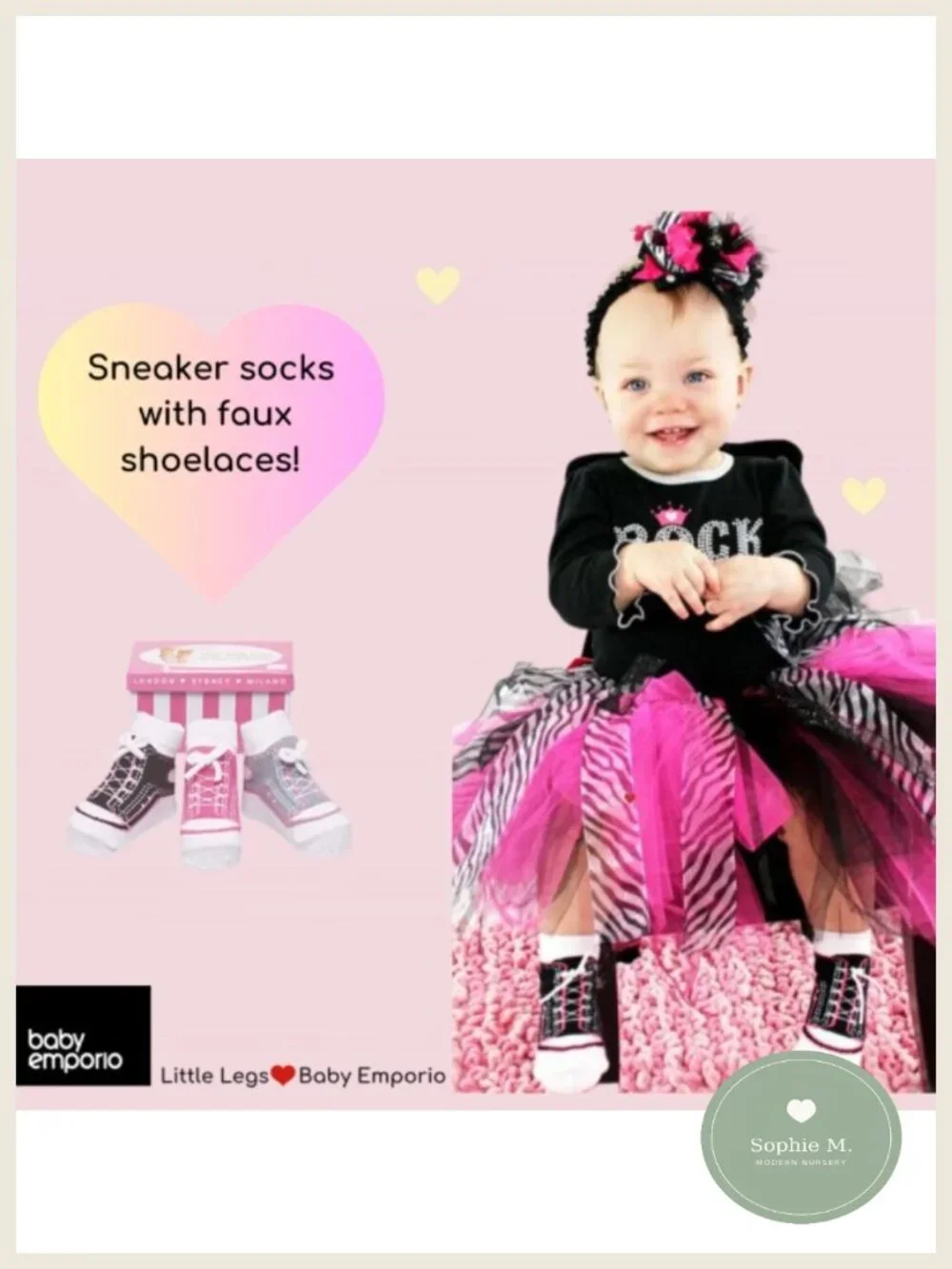 Baby Girls Mary Jane Socks Pretty Petals, Non-Slip Cotton Blend, 6 Pair Gift Box